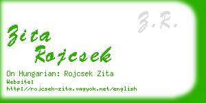 zita rojcsek business card